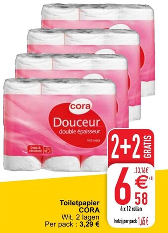 Cora Toiletpapier aanbieding