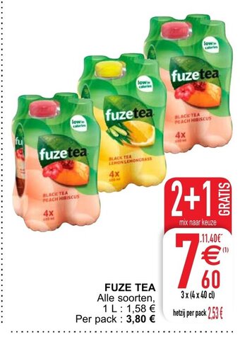 Cora Fuze Tea aanbieding