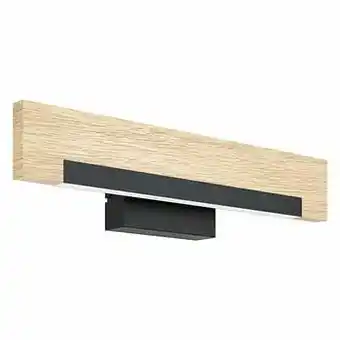 Zelfbouwmarkt Wandlamp Led Zwart/eik aanbieding