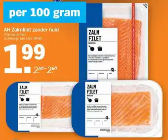 Albert Heijn Zalmfilet zonder huid aanbieding