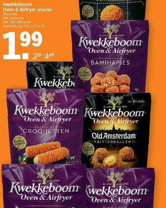 Albert Heijn Kwekkeboom Oven & Airfryer snacks aanbieding