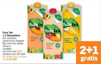 Albert Heijn Fuze Tea 1.5 literpakken aanbieding