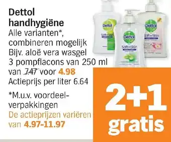 Albert Heijn Dettol handhygiene 250ml aanbieding