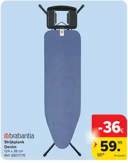 Carrefour Brabantia strijkplank denim aanbieding