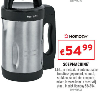 Trafic Homday Soepmachine aanbieding