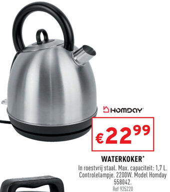 Trafic Homday Waterkoker aanbieding