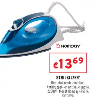 Trafic Homday Strijkijzer aanbieding