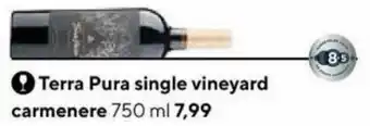 Jumbo Terra Pura single vineyard carmenere 750ml aanbieding