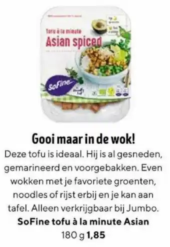 SoFine tofu a la minute Asian 180g