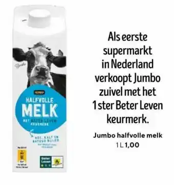 Jumbo Halfvolle melk 1L aanbieding