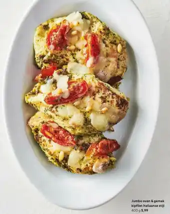 Jumbo Oven & gemak kipfilet Italiaanse stijl 400g aanbieding