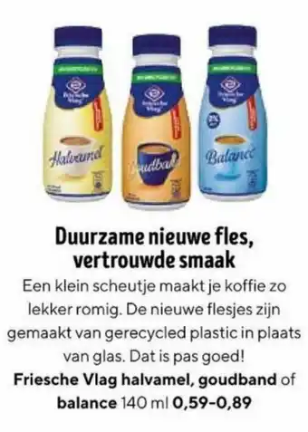 Friesche Vlag halvamel, goudband of balance 140ml