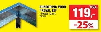 Hubo Fundering voor royal 86 aanbieding