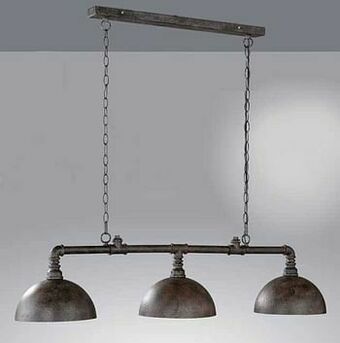 Zelfbouwmarkt Hanglamp 3x E27 Max.60w - Roestkleurig aanbieding