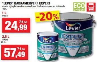 Hubo Levis badkamerverf expert aanbieding