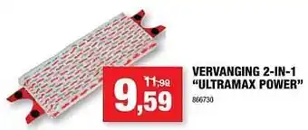 Hubo Vervanging 2-in-1 ultramax power aanbieding