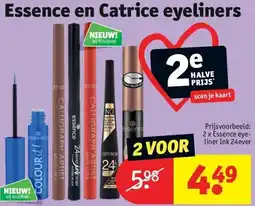 Kruidvat Essence en Catrice eyeliners aanbieding