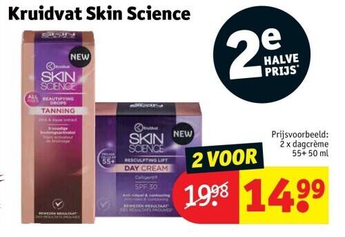 Kruidvat Skin Science promotie bij Kruidvat
