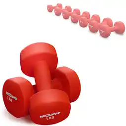 Decathlon Dumbells 2 x 4 Kg - halter met neopreen coating, neopreen halterset, dumbell aanbieding