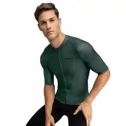 Decathlon Heren Wielrennen wielershirt korte mouw M2 Dirty Road SIROKO Legergroen aanbieding