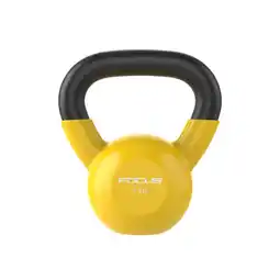 Decathlon Kettlebell Vinyl - 8 kg - Geel aanbieding