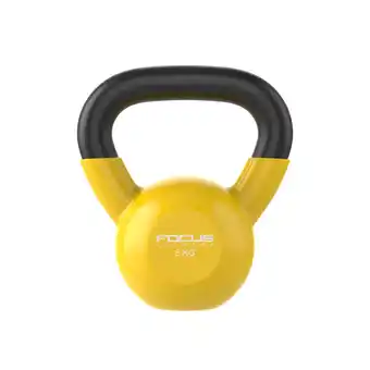 Decathlon Kettlebell Vinyl - 8 kg - Geel aanbieding