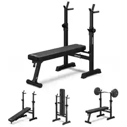 Decathlon Fitnessbank Zipro Core trainingsbank halterbank met haltersteunen inklapbare aanbieding