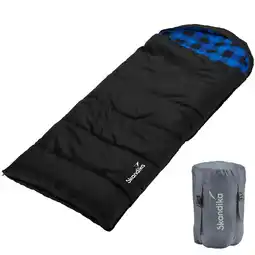 Decathlon Kinderslaapzak Dundee Junior - rechthoekige slaapzak kinderen - 160x62 cm -Zwart aanbieding