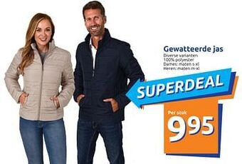 Action Gewatteerde jas aanbieding