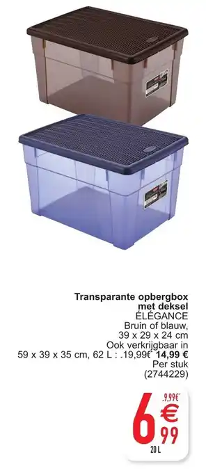 Cora Transparante opbergbox aanbieding