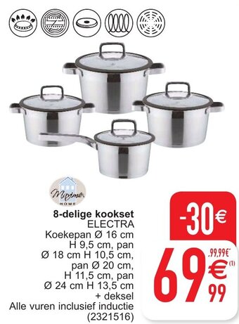 Cora 8-delige kookset aanbieding