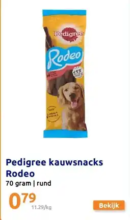 Action Pedigree kauwsnacks Rodeo aanbieding