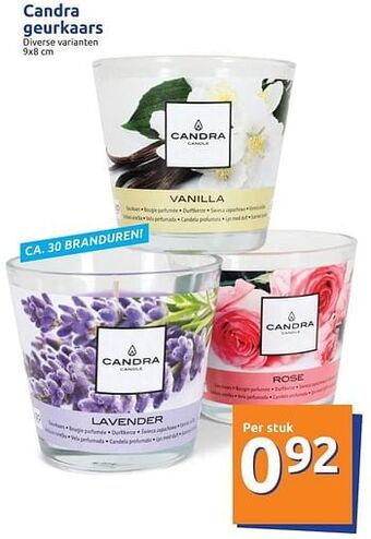 Action Candra geurkaars aanbieding