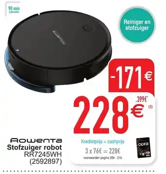 Cora Stofzuiger robot aanbieding