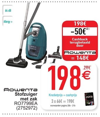 Cora Stofzuiger met zak aanbieding