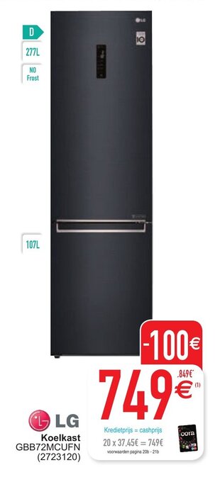 Cora Koelkast aanbieding