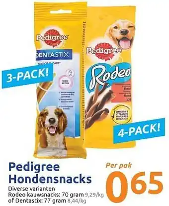 Action Pedigree hondensnacks aanbieding