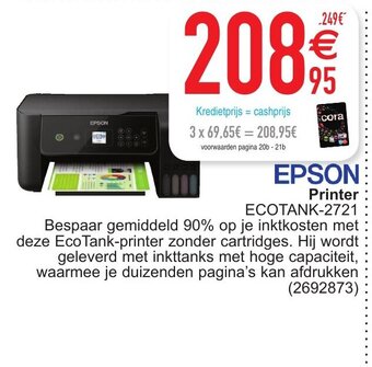 Cora Printer aanbieding