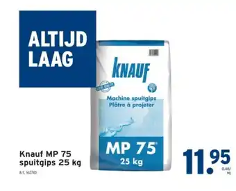 GAMMA Knauf MP 75 spuitgips 25 kg aanbieding