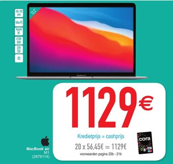 Cora Macbook air aanbieding