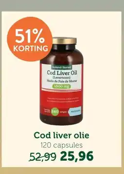 Holland & Barrett Cod liver olie aanbieding