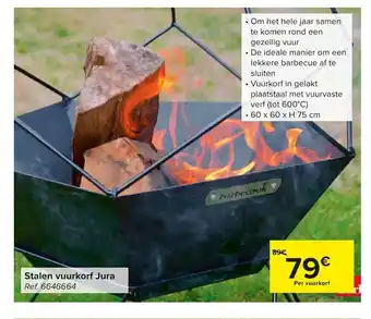Carrefour Stalen vuurkort jura aanbieding