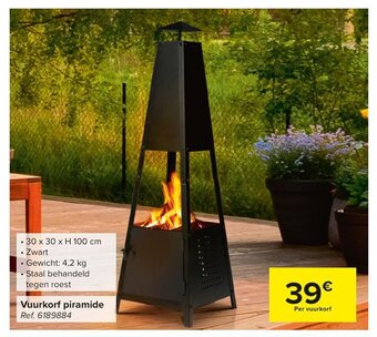 Carrefour Vuurkorf piramide aanbieding