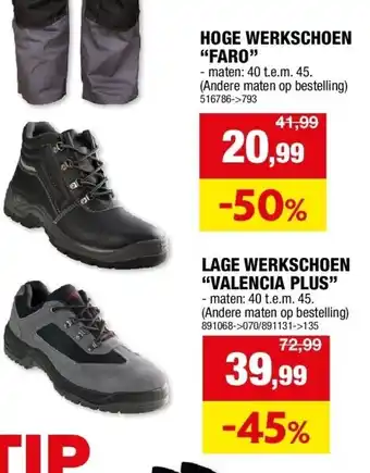 Hubo HOGE WERKSCHOEN “FARO” aanbieding