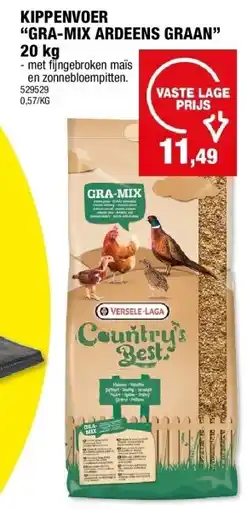 Hubo KIPPENVOER “GRA-MIX ARDEENS GRAAN” 20 kg aanbieding