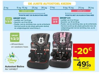 Carrefour Autostoel Beline aanbieding