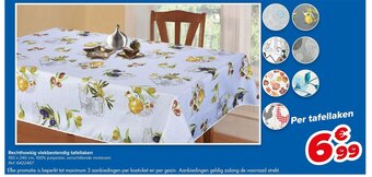 Carrefour Rechthoekig vlekbestendig tafellaken aanbieding