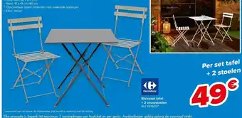 Carrefour Bistroset tafel aanbieding