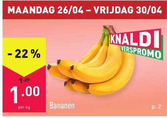 ALDI Bananen aanbieding