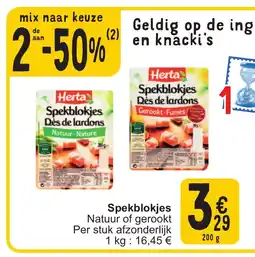Cora Spekblokjes aanbieding